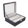 Sieradenzakjes 10 compartimenten Horloge Display Box Case Organizer Holder Showcase