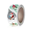 Gift Wrap Cute Self-adhesive Fine Printing Xmas Candy Bag Envelope Label Christmas Sticker Tag