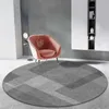 Tapis nordique rond tapis pour salon luxe décoratif chaise suspendue tapis pivotant chambre commode vestiaire tapis R230725