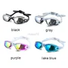 Professionelle Sile-Schwimmbrille Antibeschlag-Galvanik-UV-Schwimmbrille für Männer Frauen Tauchen Wassersportbrillen HKD230725