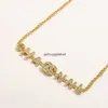 Luxe Kettingen 22ss Designer Rvs Klassieke Eenvoudige Geometrische Kristal Strass Ketting Vrouwen Bruiloft Sieraden KEDT