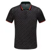 2024 Polo Homme Noir Classique lettres patchwork 100% coton doux respirant anti-rides revers commercial marques européennes et américaines3XL