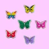 Akcesoria części butów Uroki Clog Adts Glow in the Dark Butterfly-T1008 Decior Decoration Bransoleta Treens Teens Bays Girls BI OTGB5