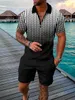 Herrspårar Herrkläder lyxiga poloskjorta Kort ärmdräkt Summer Casual Men's Shorts Sportwear Suit mode Social Golf Polo Shirt 230720