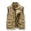 남자 조끼 가을 군용 조끼 남자 스탠드 칼라 패션 사이드 병 두꺼운 따뜻한 양털 재킷 슬립 벨레스 플러스 크기 4xl 230725