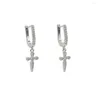 Dangle Earrings Gold Color Cross for Women Pendant Drop Fashion Cl Classic Jewelry Association