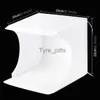 Diffuseurs Flash 2 Boîte à lumière LED 20 CM Mini boîte de studio photo 1100 LM Boîte de photographie Light Studio Shooting Tent Box Kit 6 toiles de fond de couleur. x0724 x0724