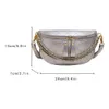 Abendtaschen PU Umhängetasche Weiche Umhängetasche Sling Fanny Pack Lady Street Trend Gürtel Geldbörse Veganes Leder Brust Bum 230724