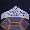 Haarspangen ROSABELLAROSABELLA Glitzernde glamouröse Kristallkronen Tiaras Zirkonia Kopfschmuck Braut Stirnband Hochzeit Kopfschmuck