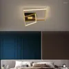 Plafondverlichting 2023 LED Rechthoek Voor Woonkamer Decoratie Slaapkamer Nordic Lamp Binnenverlichting Kroonluchter Lampen