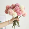 Torkade blommor 3/5st Silk Dandelion Flower Ball Bouquet Fake Artificial Flowers for Home Garden Wedding Decoration Diy Craft Wreath Christmas R230725