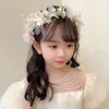 Hair Accessories Headdress Accessory Pography Props Pearl Girl Flower Crown Hoop Children Wreath Korean Style Headband