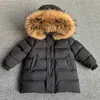 Daunenmantel -30 Kinder Winter Daunenjacke Echtpelzkragen Kinder verdicken warme Oberbekleidung Mantel Kleinkind Schneeanzug Baby Jungen Mädchen Mantel HKD230725