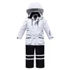 Daunenmantel Kinder Winter Junge Skianzug Mit Kapuze Wasserdicht 3-14 Jahre Kinder Schneeanzug Mädchen Warme Strampler Overalls Teenager Overall Outdoor HKD230725