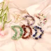 Natural Chip Stone beads Moon Hair Clips Chakra Yoga Crystal Hairclip Amethyst Rose Quartz Hairpin Hair clip Accessories