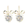 Boucles d'oreilles à tige mode pour femmes 2023 cristal pendantes mariées cadeaux demoiselle d'honneur