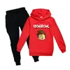 Erkek Hoodies Saf Pamuklu Hoodie Pantolon 2 PCS Terzçilik Erkek Kız Kızlar Uzun Kollu Sweatshirt İlkbahar ve Sonbahar Kıyafetleri Giysiler Çocuk Doğum Günü Takım