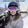 Gogle narciarskie Findway Kid Gogle Gogle Anti Fog UV Ochrona śniegu Gogle OTG Projekt nad hełmem kompatybilny ze snowboardem HKD230725