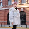 Casaco de penas novo inverno jaqueta de algodão para meninas à prova d'água com capuz casaco infantil roupas exteriores roupas para adolescentes de 5 a 16 anos roupas infantis parka snowsuit HKD230725