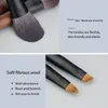 Makeup Tools Portable 12 Piece Mini Wool Cosmetic Brush Set Short S Eye Shadow Concealer Travel Package Pinceaux de Maquillage 230725