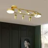 Plafondverlichting Modern Goud Rond Metaal Woonkamer Slaapkamer Amerikaanse Luxe Lampen Studie LED-armaturen