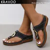 Kapcie Kravoo Summer Women Buty Sandały 2023New Peep Slajdy Sandały plus size dla lekkich klapek Flip Flip Non-Slip Zapatillas Mujer L230725