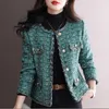 Women's Jackets 2023 Korean Autumn Jacket Long Sleeve Green Casual Short Single-breasted Outwear Female Overcoat