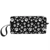 Hund Paw Print Love Mönster Bästa present Makeup Bag For Women Travel Cosmetic Organizer Söt Animal Footprint Storage Toalett Väskor