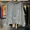 Oversize Hooded Sweater Mens Hoodie Gallery Gallery Trui Lower Coat Designer lange mouwen T -shirt Men vrouwen Loose Sweatshirt Hip Hop Graffiti Crew Neck Jacket