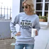 Women's top bottom don't piss off old people plush sweater for women