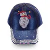 Benutzerdefinierte Strasshut Weihnachtshüte lässig Casquette Women Baseball Mütze Mädchen Sparkle Strass Lady Cap