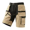 Shorts masculinos para trabalho masculino com bolsos multifuncionais para serviço pesado 230725