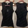 Women Knits Tank Tops Designer broderad sport Top Yoga Crop Top Quick Torking Knit T Shirt267h