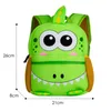 Mochilas escolares Mochila de colegial para niños lindos Mochila de dinosaurio de dibujos animados en 3D Mochila de neopreno para niños 230724