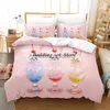 Chiikawa Bettwäsche-Set, Einzelbett, Twin, Voll, Königin, King-Size-Bett, Aldult-Kind-Schlafzimmer, Bettbezug-Sets, 3D-Druck, Anime-Bettlaken-Set, L230704