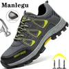 Sapatos sociais Respirável Segurança Homens Mulheres Tênis de Trabalho Botas Biqueira de Aço AntiSmash Mesh Calçados de Segurança 230725