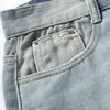 メンズジーンズ2023壊れた青いスリムフィットフィットズボガーファッションストリートコスチュームレトロ日本の風水