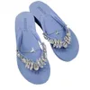 Slippers Luxury Rhinestones Diamond Flip Flops Women Sandals Slippers Holidays Casual Beach Shoes Wedge Platform Sandal Female qt540 L230725