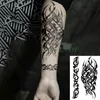 Wodoodporny tymczasowy naklejka na tatuaż plemienne Totem Old School Fake Tatto Flash Tatoo Tatouage Tatoage Ramię ręczne dla dziewczynki mężczyźni