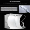 Flash Dyfuzery Mini Studio Photo Folding Photography Softbox 2 LED LED LIDZA LED Pudełka Photo Photo Zestaw światła dla kamery DSLR x0724 x0724 x0718