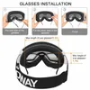 Ski Goggles Findway Adult Ski Goggles Double-layer Lens Anti Fog UV Protection OTG Design Over Helmet Compatible for Skiing Snowboarding HKD230725