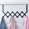 Hooks Rails Stainless Steel Door Behind The Hook Rack Coat Hat Storage Organize Key Holder Wall Hangers Organizer 230725