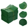 Decorative Flowers 2000Pcs Sushi Plastic Grass Diy Tray Leaf Micro Landscape Fence Plates Artificial Mat Squares