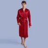Men's Robes Groom Robe Emulation Silk Soft Home Bathrobe Nightgown For Men Kimono Customized Name and Date Personalized for Wedding Party 230724
