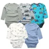 Strampler 2023 Frühling Herbst Baby Bodys Langarm Junge Mädchen Kleidung 100 Baumwolle Bebe Overall geboren Körper Infant 0 24 monate 230724