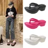 Kalın çözülmüş Eva Terlik Kadınlar Yaz Moda Bulut Yumuşak Kore Platform Topuklar Giyim Kayma Kanıtı Flip Flops Sandal Ücretsiz Kargo