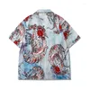 Survêtements pour hommes Rose Tiger Full Print Summer Hawaii Chemises Et Shorts Hommes Femmes Japonais Vintage Casual Deux Pièces Ensembles Surdimensionné
