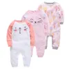 Pyjamas 1 3 5st Baby Girl Boy Pijamas Bebe Fille Cotton Hateble Soft Ropa Born Sleepers Pjias Spädbarn Sleepwear 230724