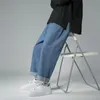 Jeans da uomo Jeans da uomo pantaloni cargo a gamba larga abbigliamento da strada borse da uomo moda coreana vestibilità ampia abbigliamento da uomo dritto Y2K pantaloni da uomo stile hip-hop 230720