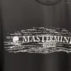 Herr t-skjortor mastermind bomull högkvalitativ skalle graffiti besättning hals och kvinnors korta ärm topp t-shirt